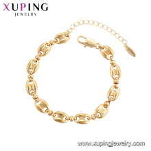 75784 Xuping Jóias banhado a ouro elegante estilo de luxo Mulheres moda Pulseira